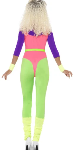 80-luvun jumppa-asu neon M