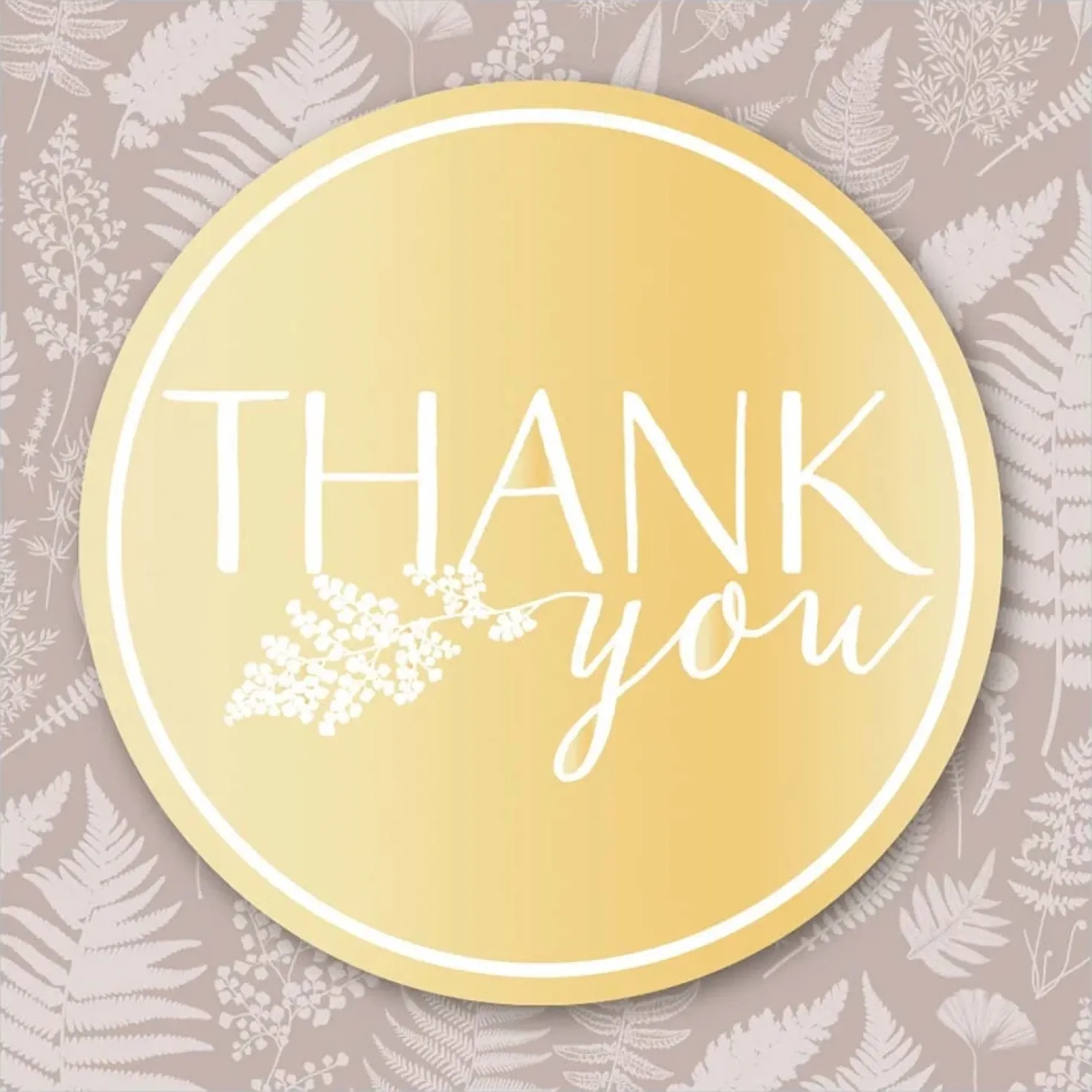 Mini onnittelukortti Thank you