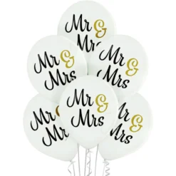 Mr & Mrs ilmapallo 30 cm 6 kpl/pkt