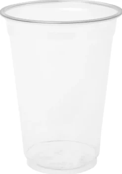 Muki 27 cl, läpikuultava kierrätysmuovi 12 kpl/pkt