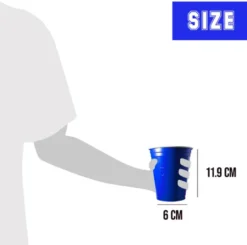 Muovimuki konepestävä sininen 530 ml 20 kpl/pkt