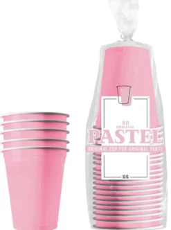 Muovimuki konepestävä vaaleanpunainen 530 ml 20 kpl/pkt