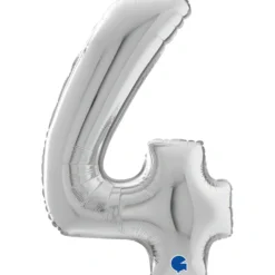 Numerofolio 4 hopeanvärinen 70 cm
