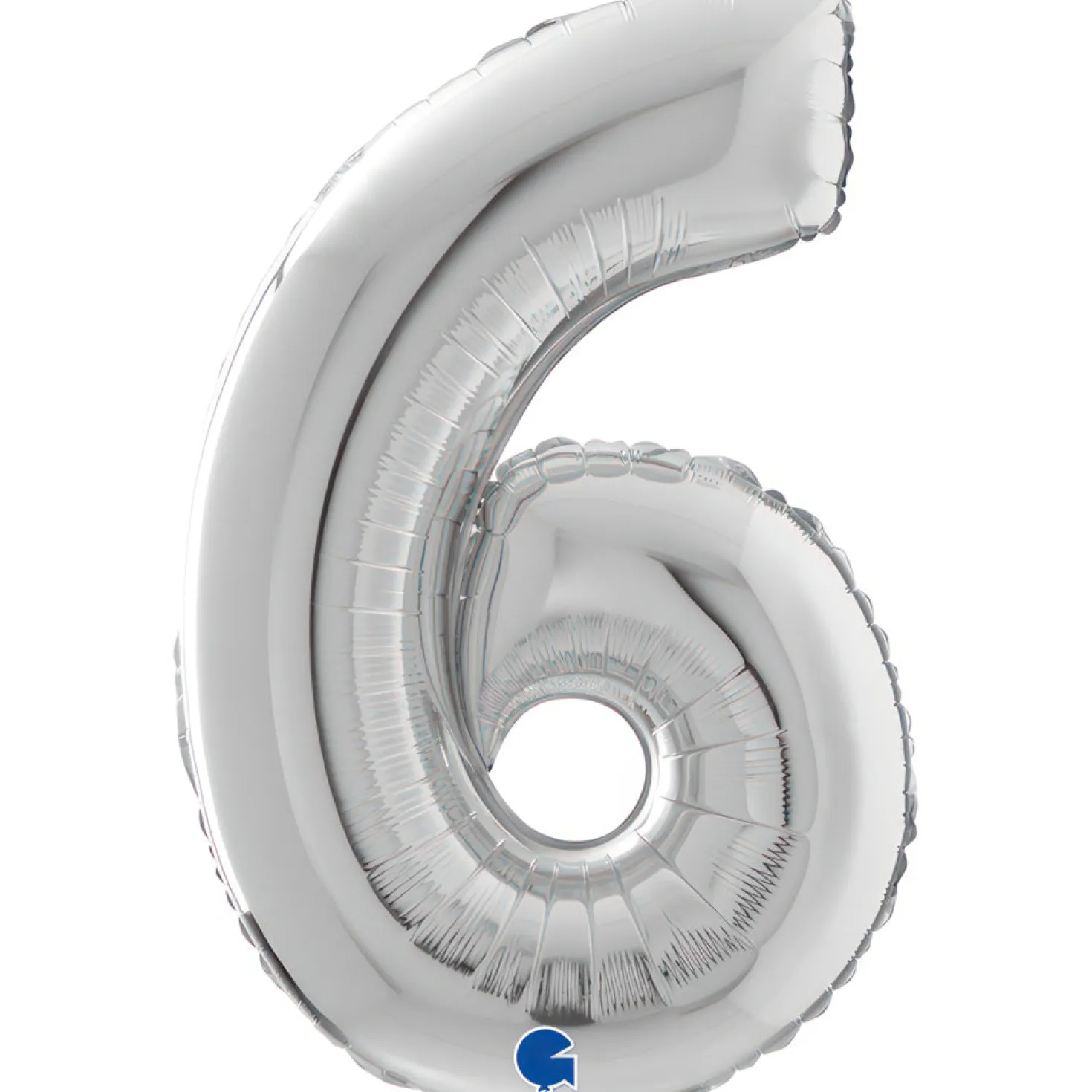 Numerofolio 6 hopeanvärinen 70 cm