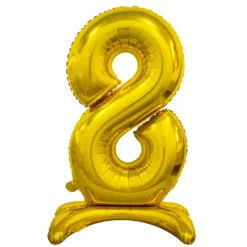 Numerofolio 8 jalustalla kullanvärinen 74 cm