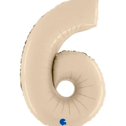 Numerofolio 6 kermanvärinen 70 cm