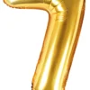 Numerofolio 7 kullanvärinen ilmatäytteinen 35 cm
