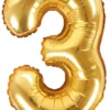 Numerofolio 3 kullanvärinen ilmatäytteinen 35 cm