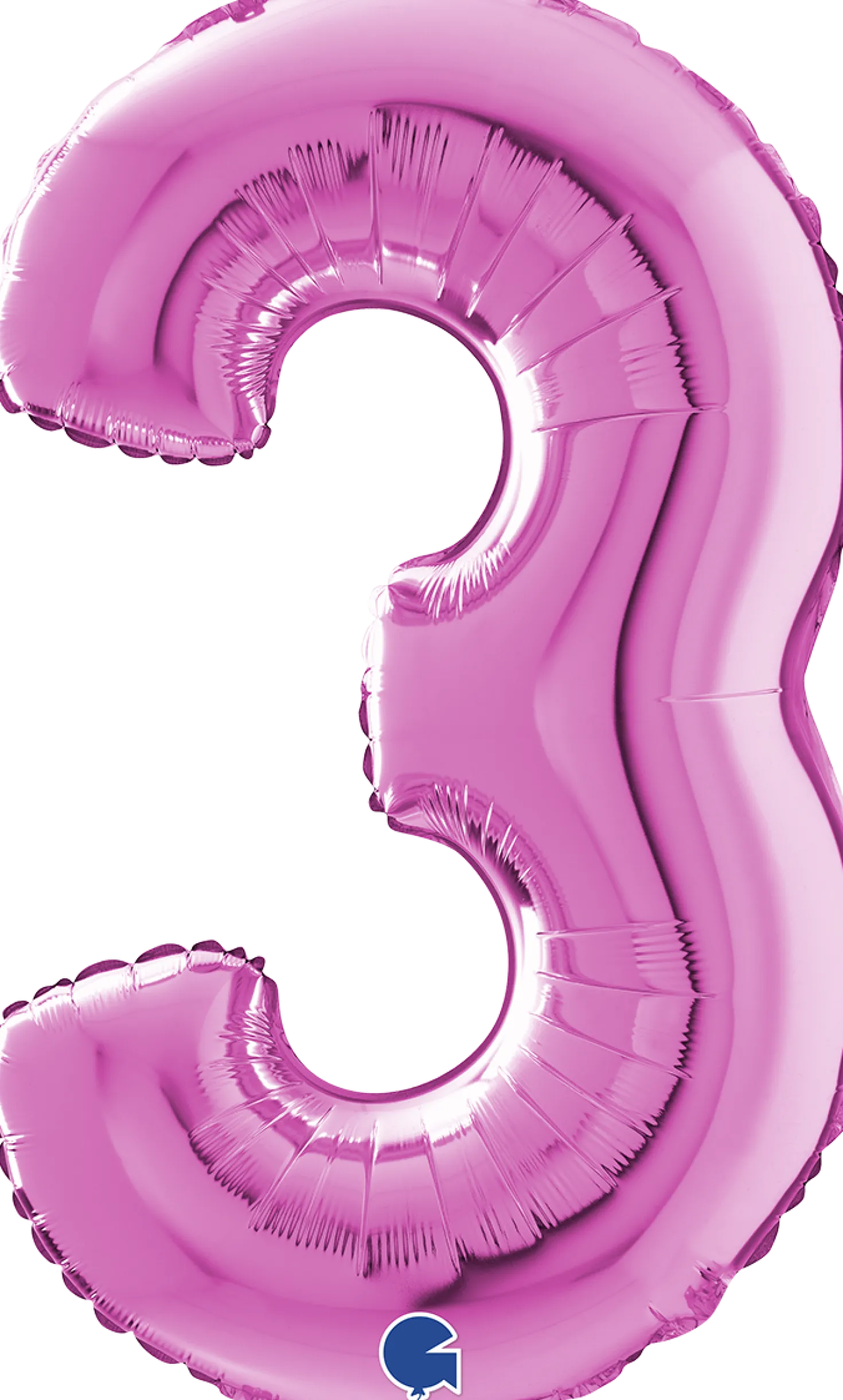 Numerofolio 3 pinkki 70 cm