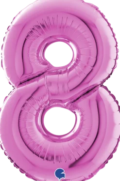 Numerofolio 8 pinkki 70 cm