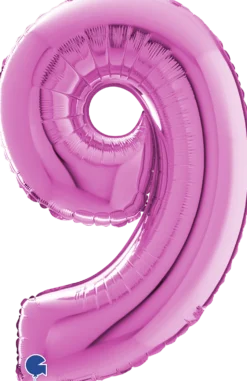 Numerofolio 9 pinkki 70 cm