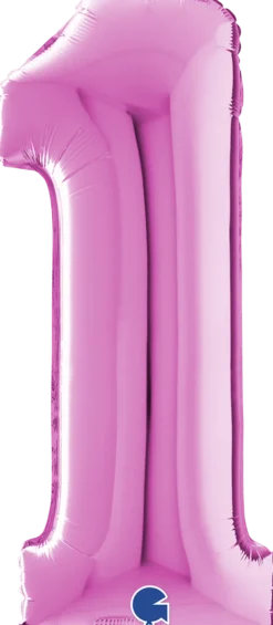Numerofolio 1 pinkki 70 cm