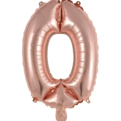 Numerofolio 0 ruusukullanvärinen puhallettava 35 cm
