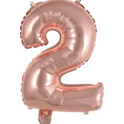 Numerofolio 2 ruusukullanvärinen puhallettava 35 cm