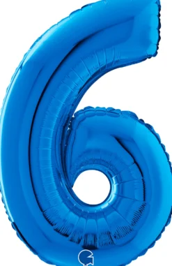 Numerofolio 6 sininen 70 cm