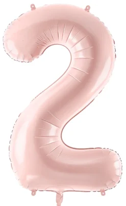 Numerofolio 2 vaaleanpunainen 72 cm