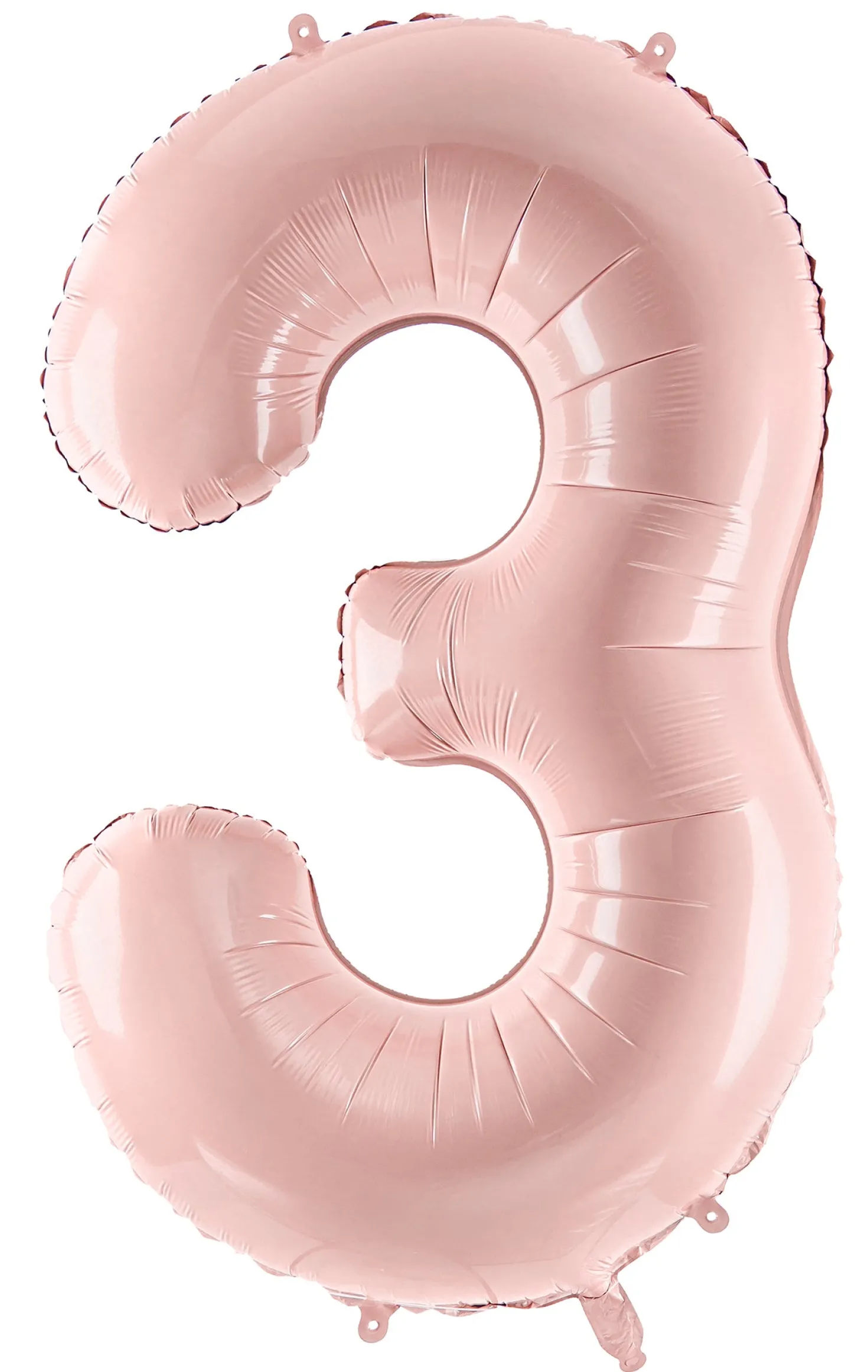 Numerofolio 3 vaaleanpunainen 72 cm