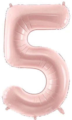 Numerofolio 5 vaaleanpunainen 72 cm
