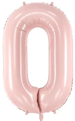 Numerofolio 0 vaaleanpunainen 72 cm