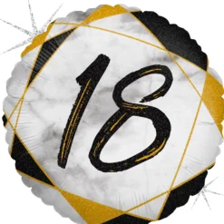 Numero 18 marmori musta foliopallo