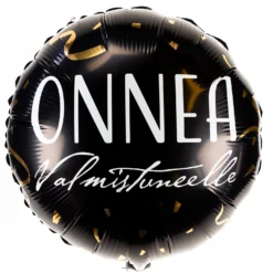 Onnea valmistuneelle foliopallo