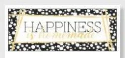 Onnittelukortti 21 x 8 cm - Happiness is homemade