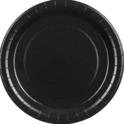 Pahvilautanen musta, 23 cm 6 kpl/pkt