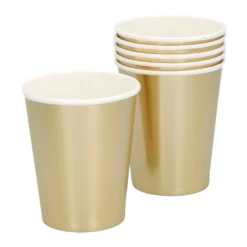 Pahvimuki kullanvärinen 250 ml 6 kpl/pkt