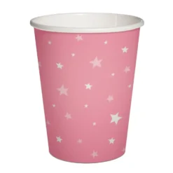 Pahvimuki 250 ml tähdet v.pun 10 kpl/pkt