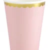 Pastelli pahvimuki vaaleanpunainen 6 kpl/pkt
