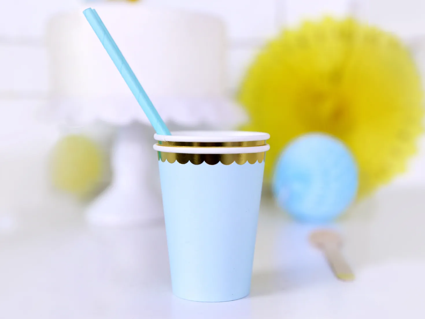 Pastelli pahvimuki vaaleansininen 6 kpl/pkt