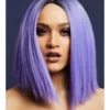 Peruukki Fever Kylie, 37 cm polkka jakauksella violetti