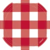 Pieni pahvilautanen, puna-valkoruutu 8 kpl/pkt