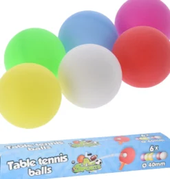Pingispallo värikäs 6 kpl/pkt