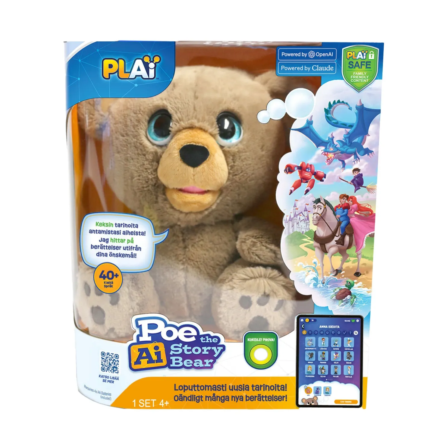 Play-I Poe interaktiivinen tarinoita kertova nalle
