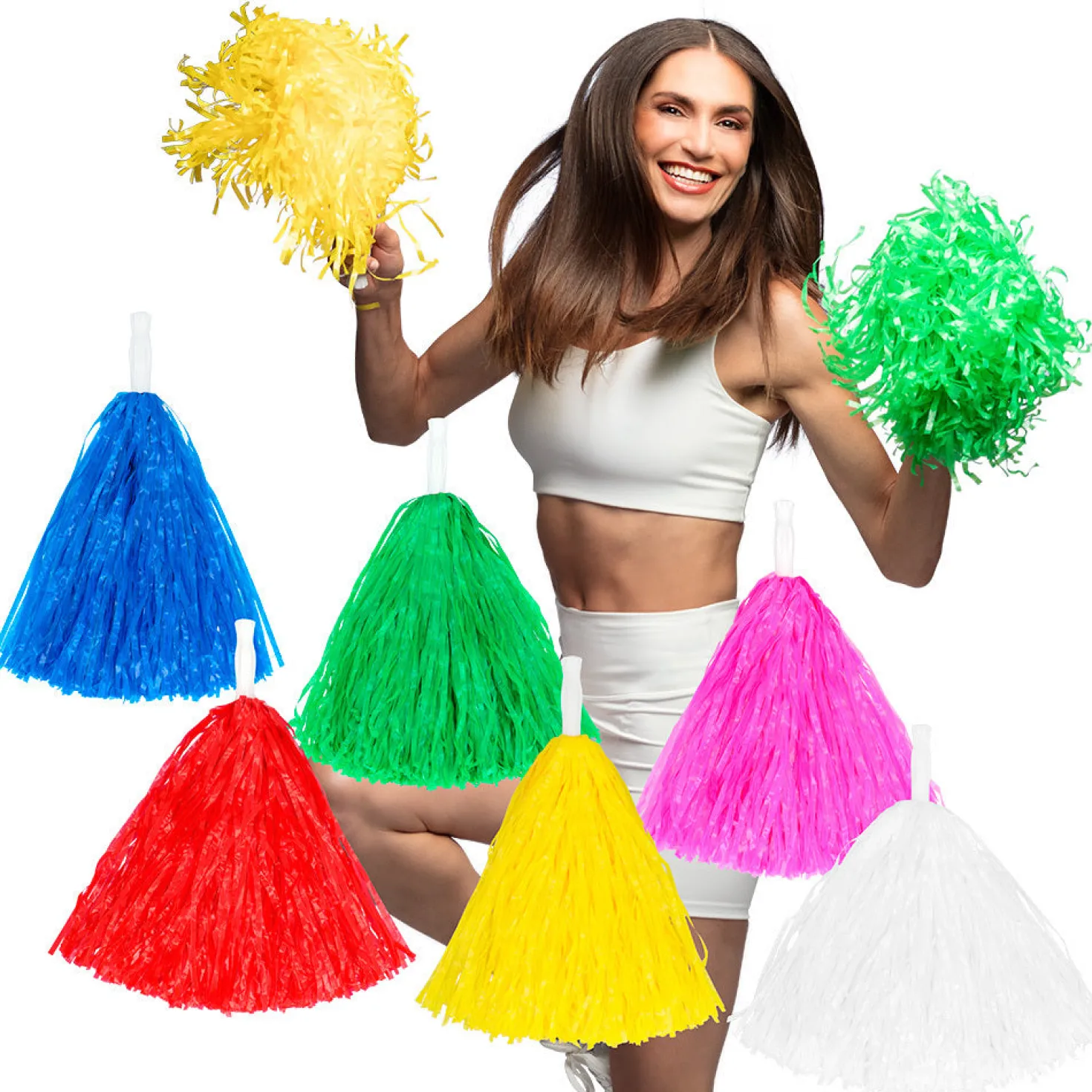 Pompom 34 cm lajitelmatuote, 6 eri väriä
