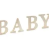 Puiset kirjaimet BABY, 16,5 - 21,5 x 19,5 cm