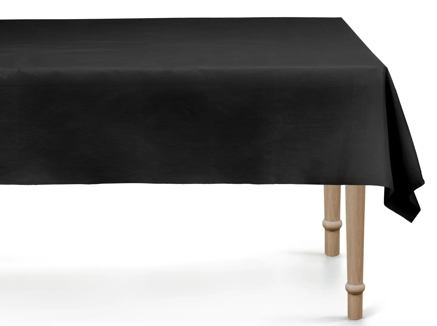 Pöytäliina musta, 137 x 183 cm