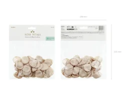 Ruusun terälehdet, beige 100 kpl/pss