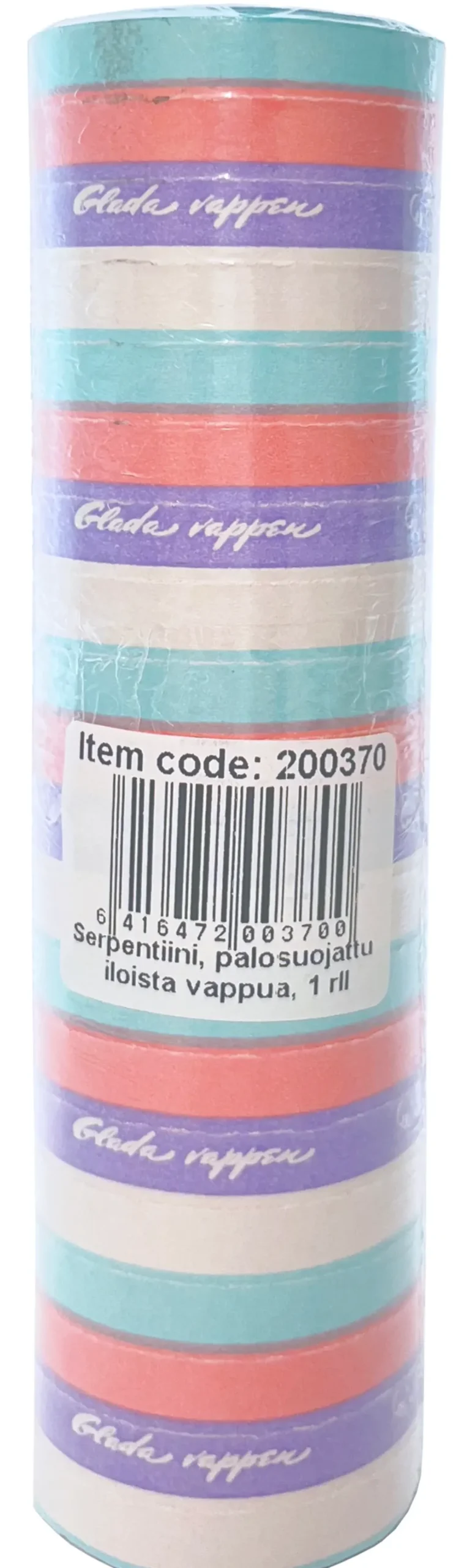 Serpentiini Iloista vappua, palosuojattu 1 rll/pkt