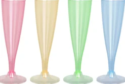 Shampanjalasi värikäs konepestävä 150 ml 4 kpl/pkt, lajitelmatuote 4 erilaista