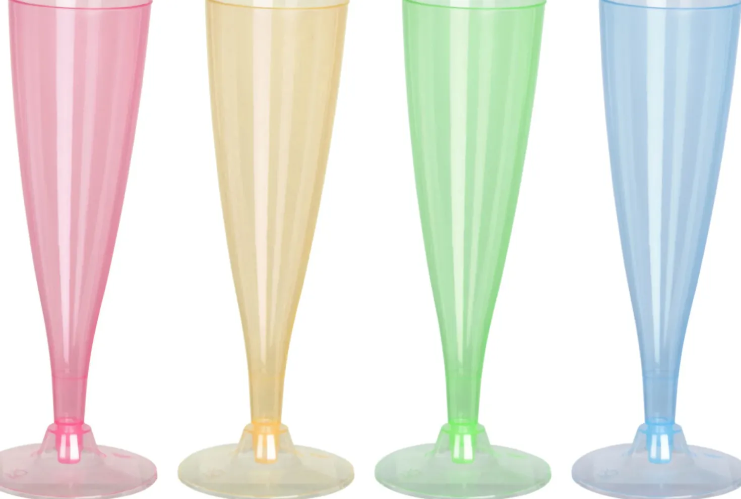 Shampanjalasi värikäs konepestävä 150 ml 4 kpl/pkt, lajitelmatuote 4 erilaista