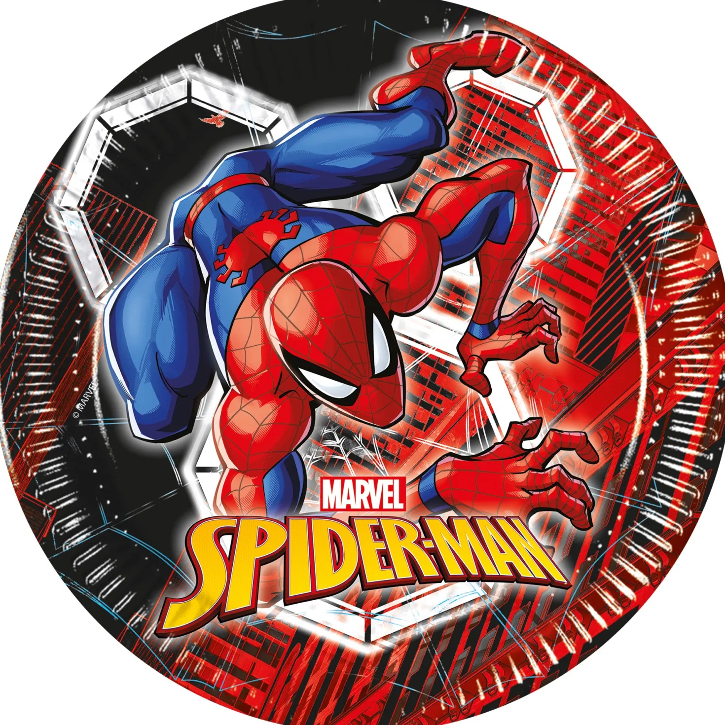 Spider-Man pahvilautanen 20 cm 8 kpl/pkt