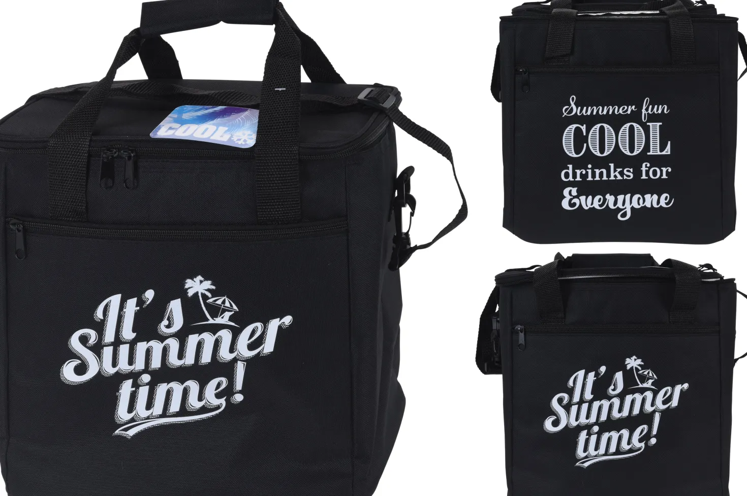 Summer kylmälaukku musta 29 x 31 x 21 cm 1 kpl/pkt, lajitelma 2 erilaista
