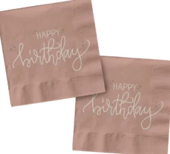 Suuri lautasliina 33 x 33 cm Happy Birthday 20 kpl/pkt