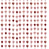 Taustaverho ruusukultaiset sydämet 100 x 245 cm