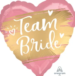 Team bride sydän foliopallo