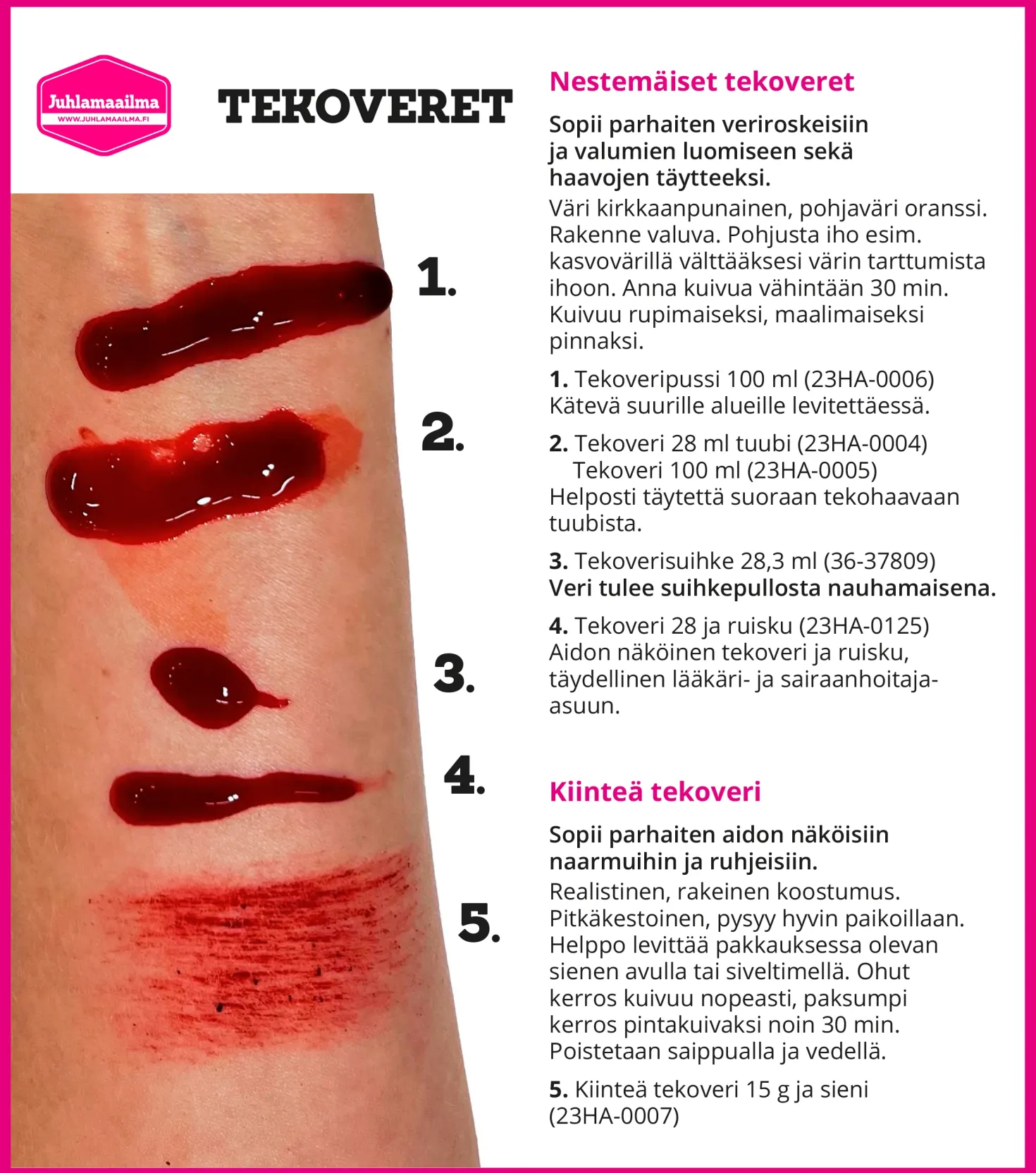 Tekoveripussi 100ml