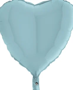 Vaaleansininen sydän foliopallo