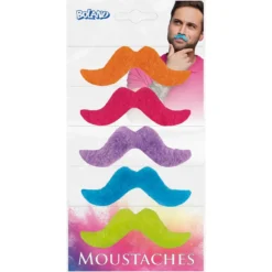 Viikset värilajitelma 5 kpl/pkt